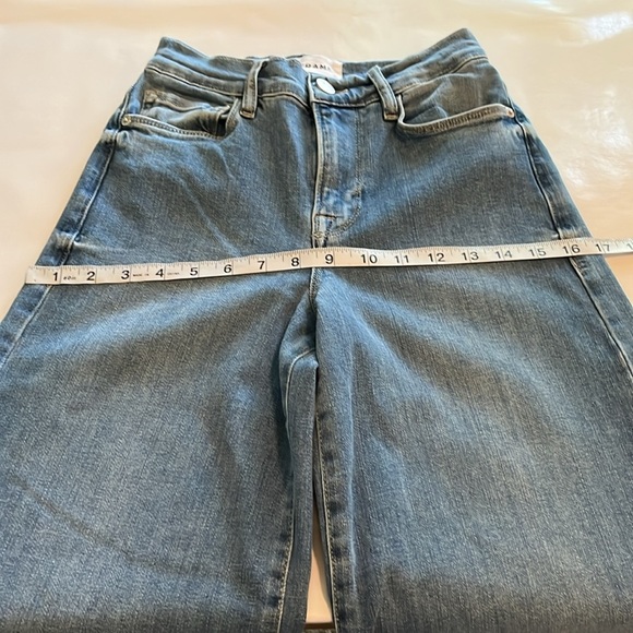 Frame Denim Le Palazzo Crop High Rise Size 26 - Picture 5 of 16